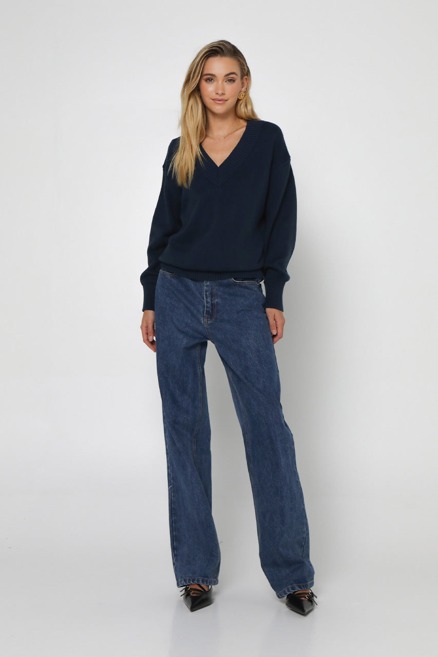 Rumi Knit Jumper | Navy