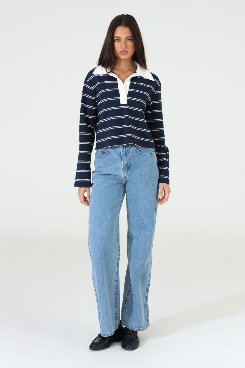 Ryland Rugby Top | Stripe