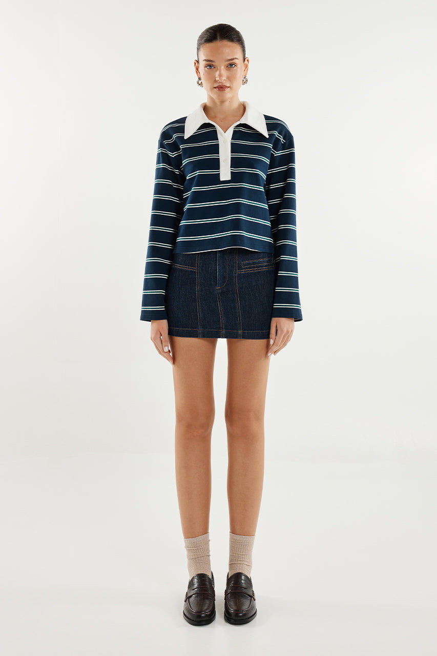 Ryland Rugby Top | Stripe