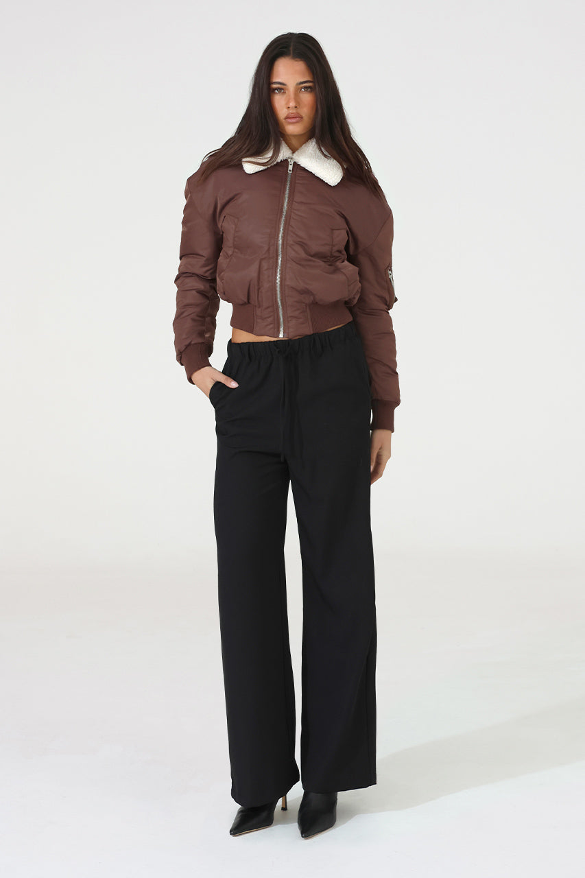 Seth Bomber Jacket | Choc