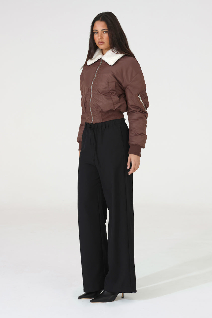 Seth Bomber Jacket | Choc