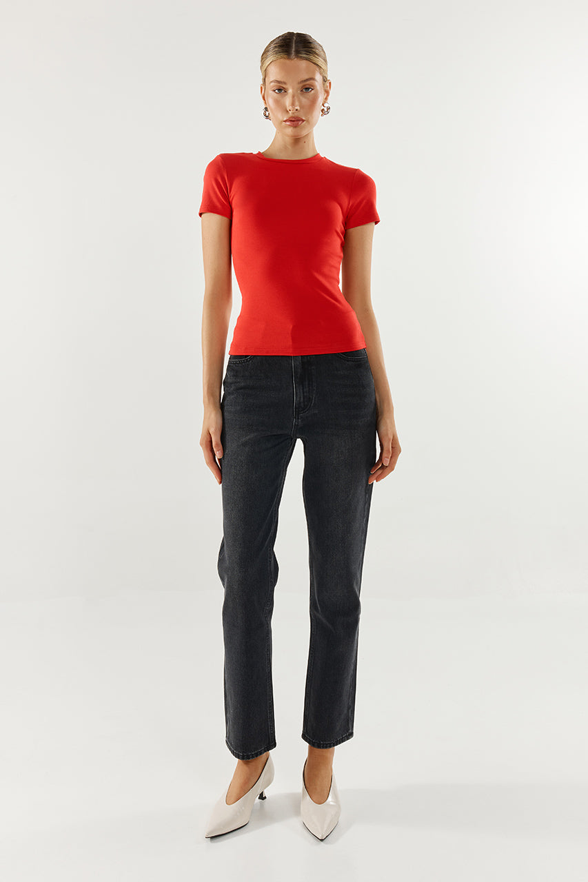 Tammy Baby Tee | Red