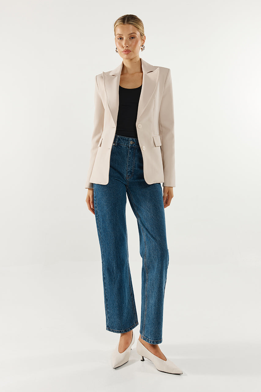 Vienna Blazer | Chalk