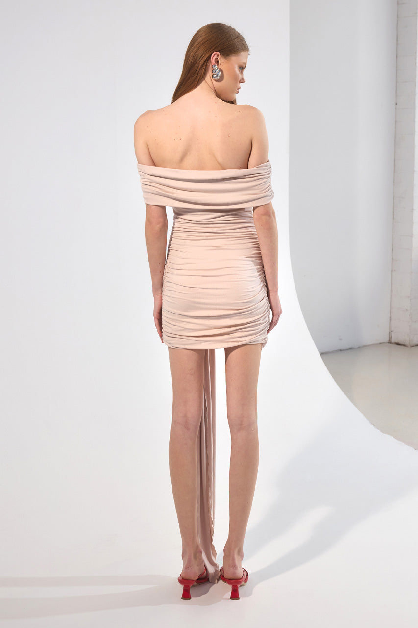Yolanie Mini Dress | Beige