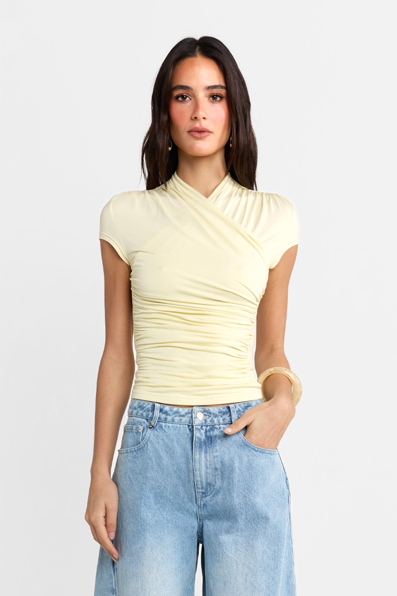 Adalia Cap Sleeve Top | Butter