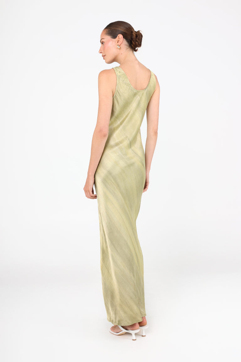 Adette Maxi Dress | Light Moss