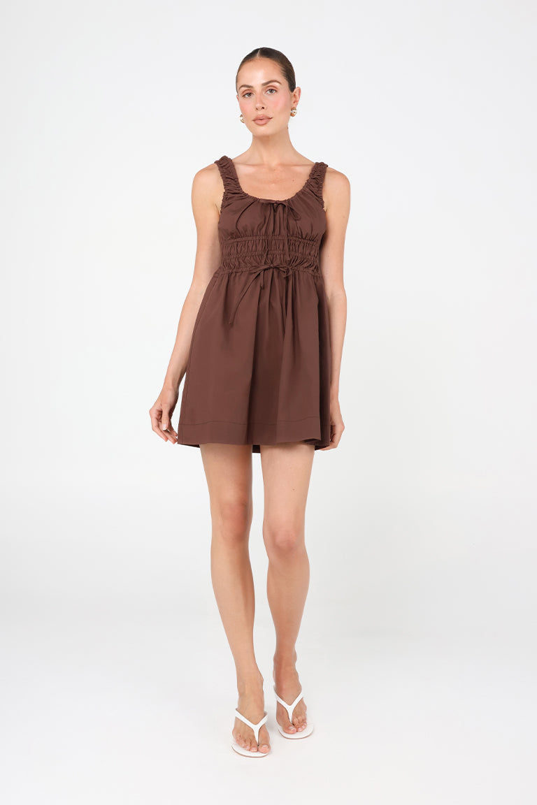 Alaria Mini Dress | Choc