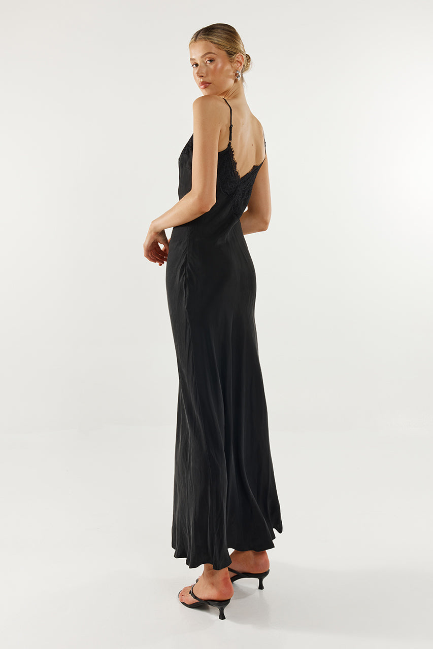 Amari Slip Dress | Black