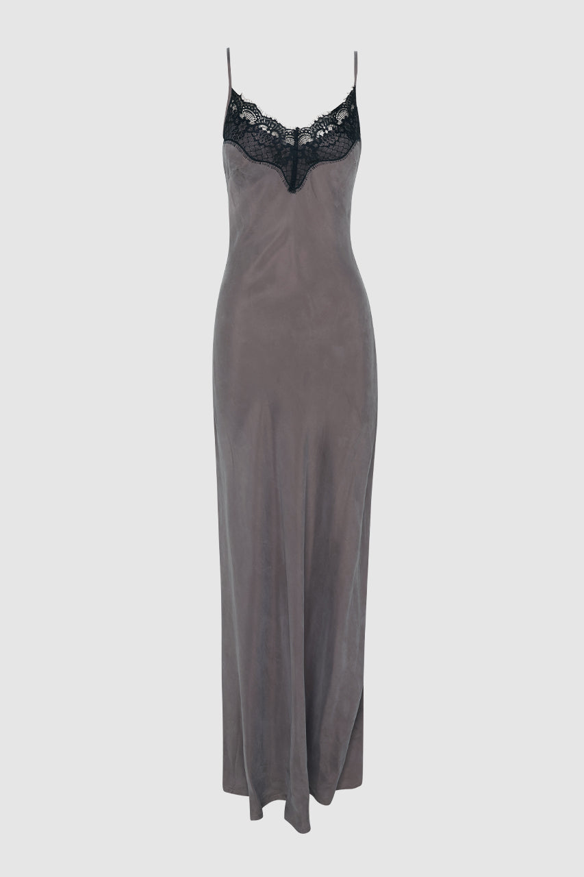Amari Slip Dress | Slate