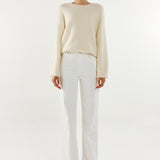 Angelina Knit Jumper | White