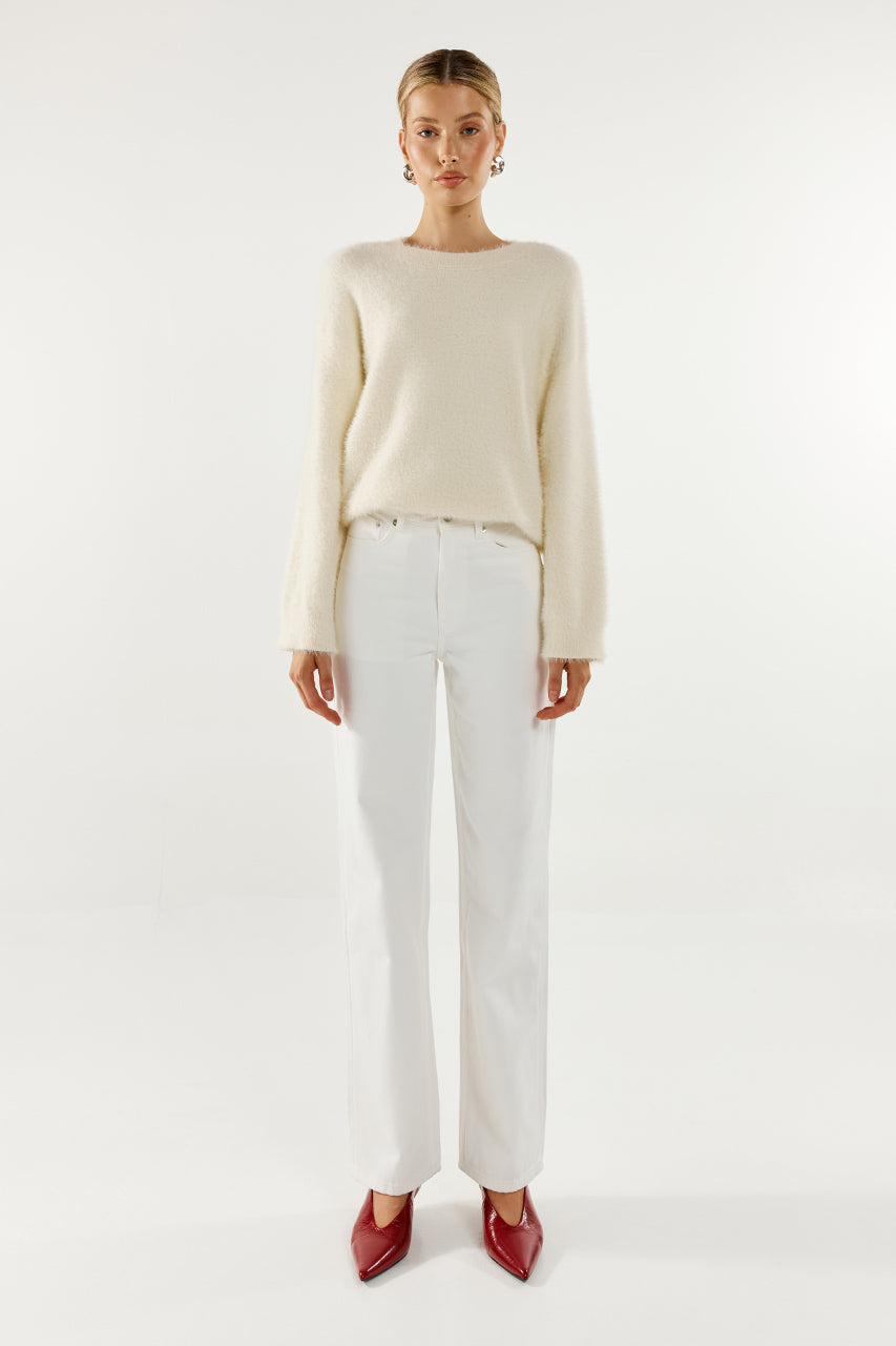 Angelina Knit Jumper | White