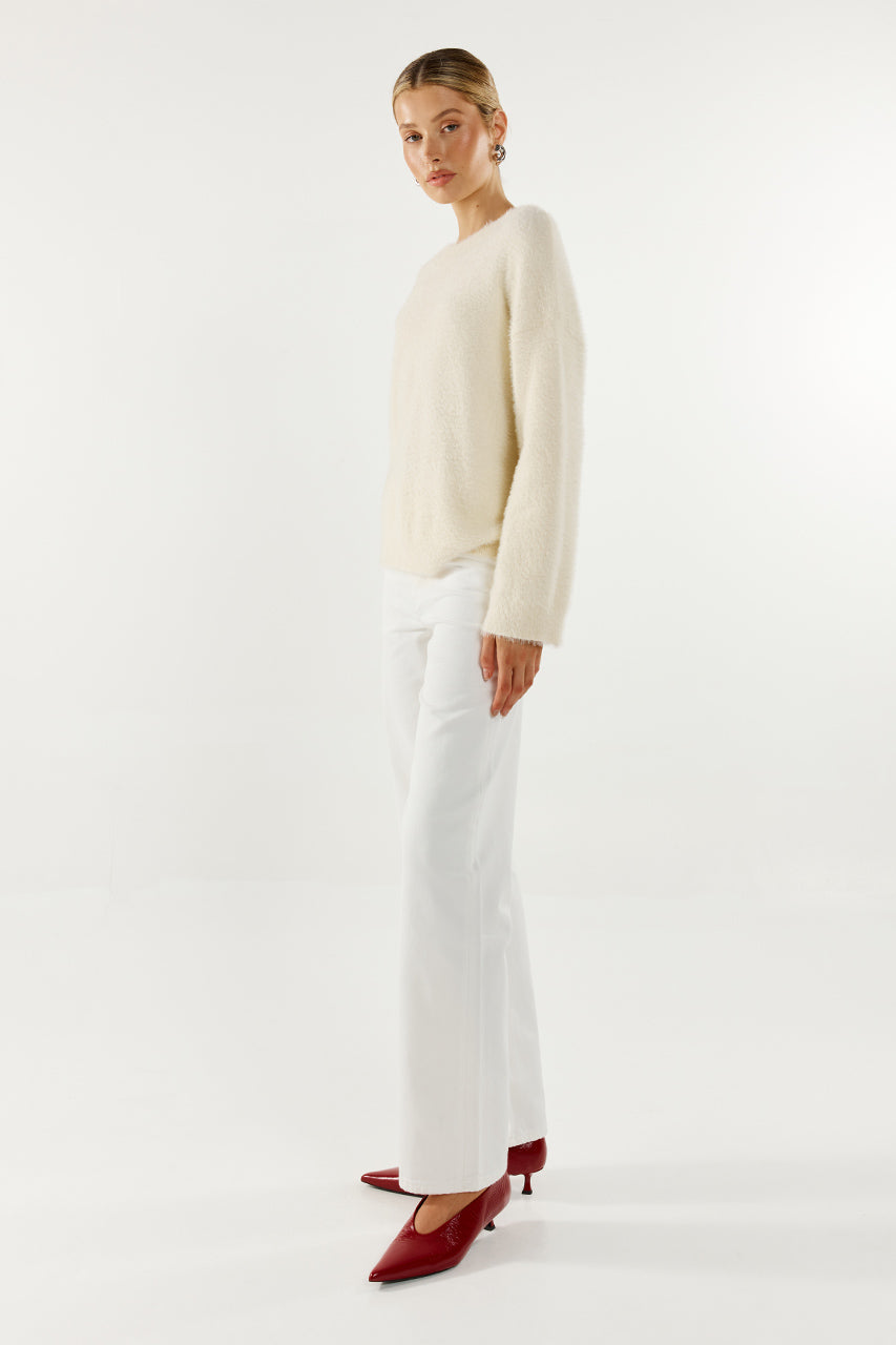 Angelina Knit Jumper | White