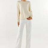 Angelina Knit Jumper | White