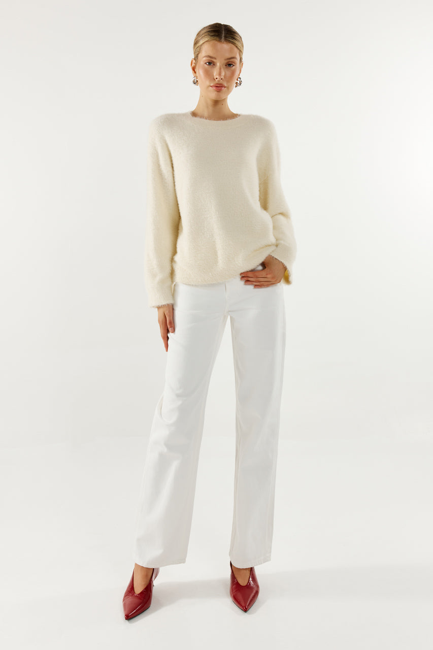Angelina Knit Jumper | White
