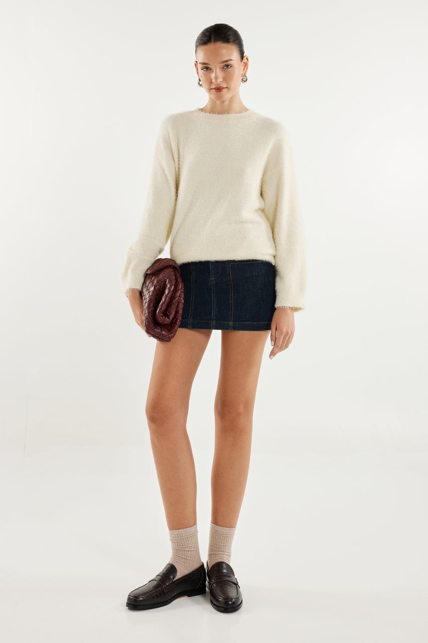 Angelina Knit Jumper | White