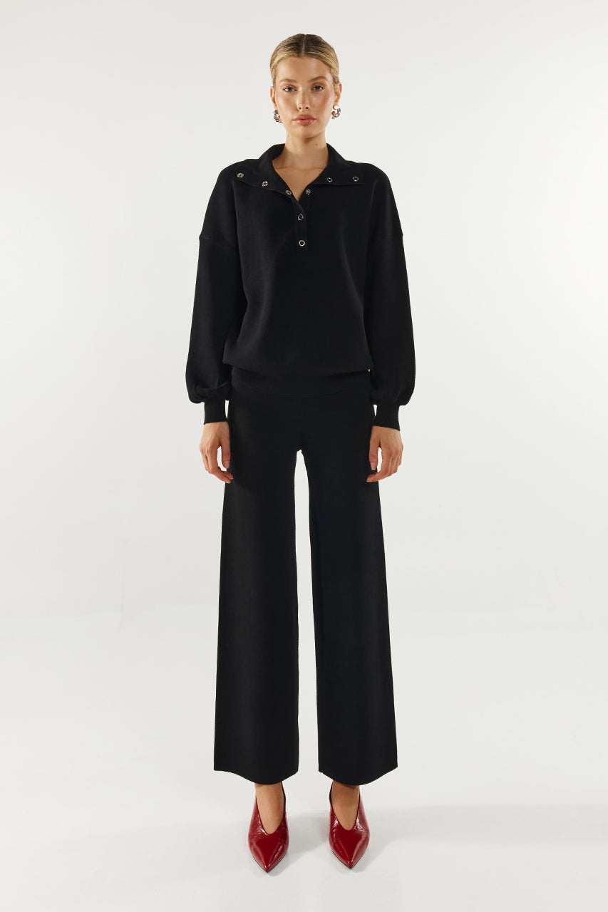 Anthea Knit Jumper | Black