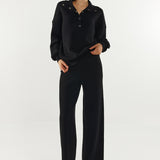 Anthea Knit Pant | Black