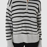 Aspen Knit Jumper | Grey/Black