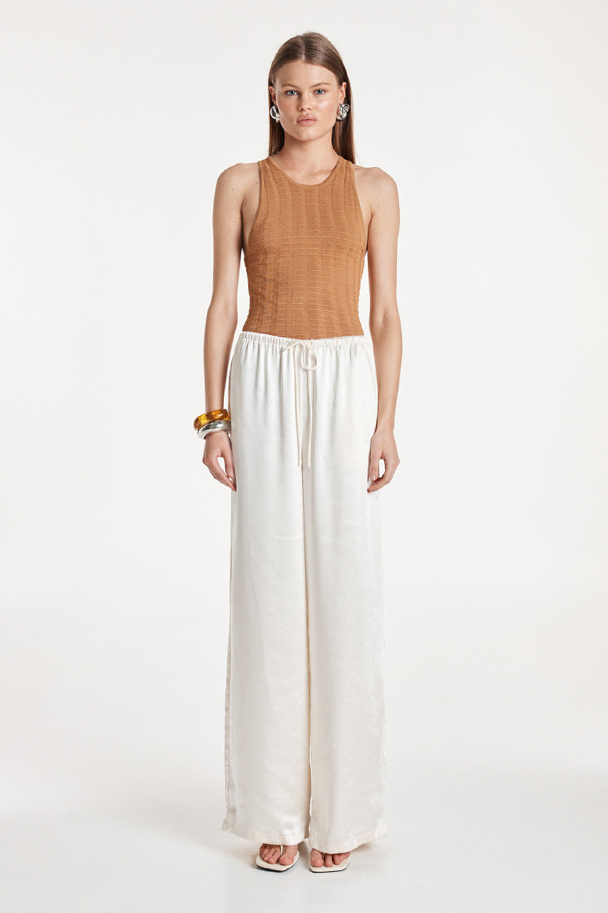 Bordeaux Knit Bodysuit | Rust