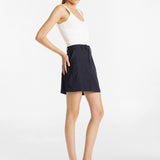 Collins Mini Skirt | Navy Pinstripe