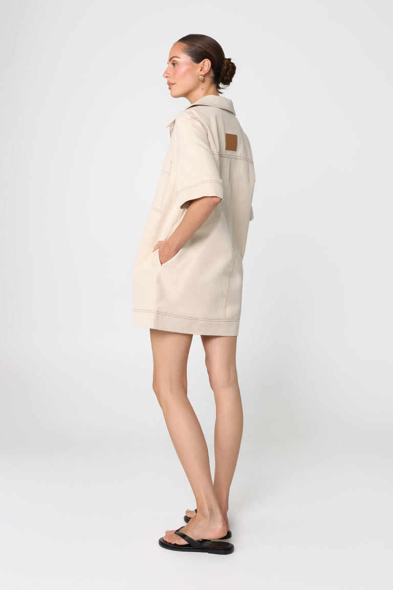 Cecilia Mini Dress | Oat