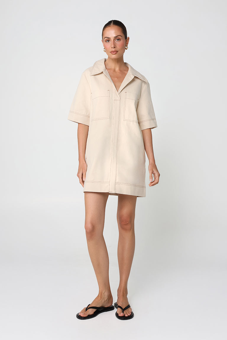 Cecilia Mini Dress | Oat