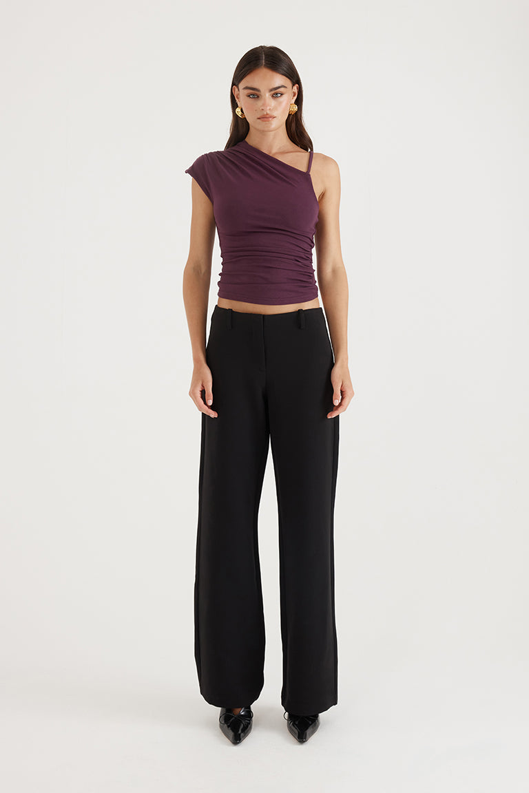 Charlotte Top | Aubergine