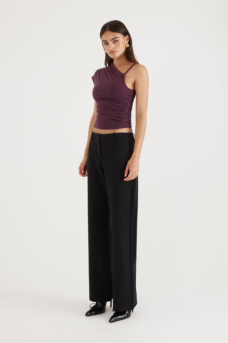 Charlotte Top | Aubergine