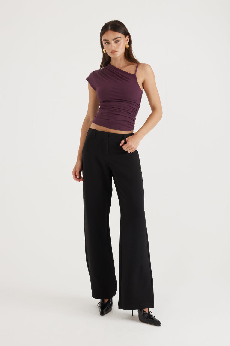 Charlotte Top | Aubergine
