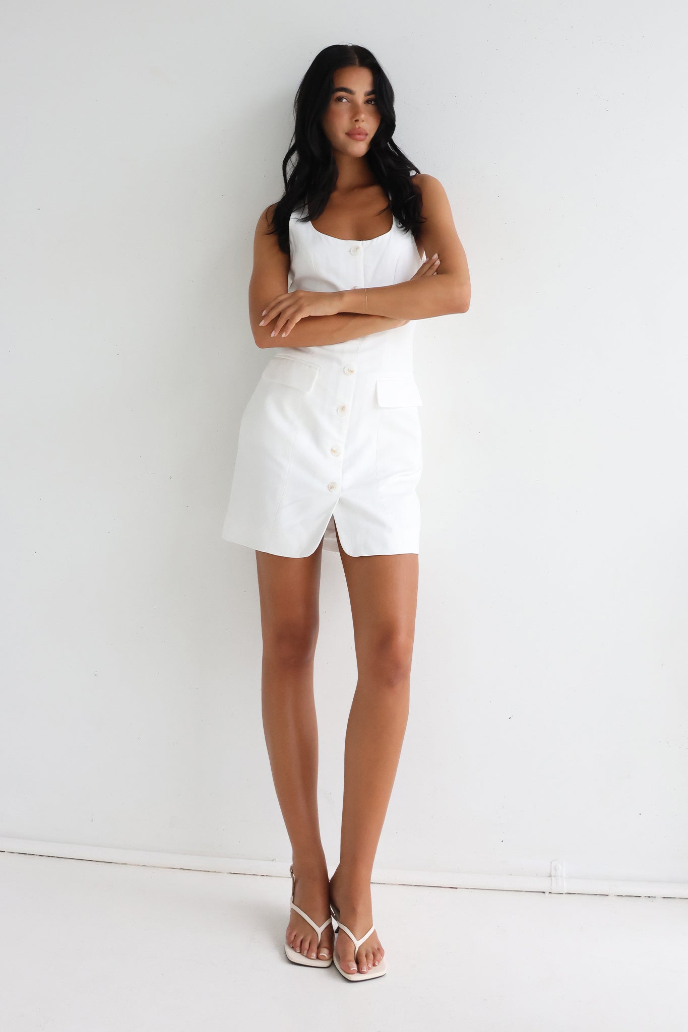 Cherie Mini Dress | White