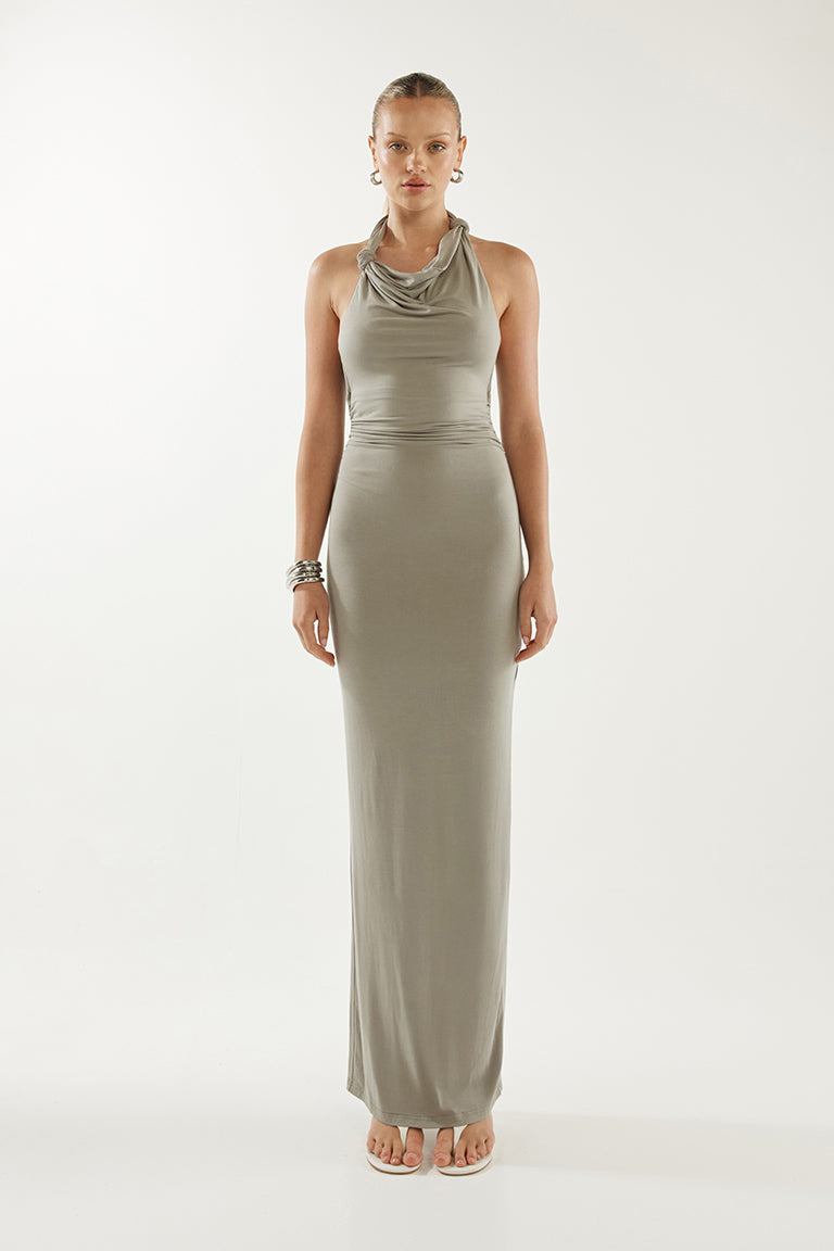 Clemence Maxi Dress | Steel