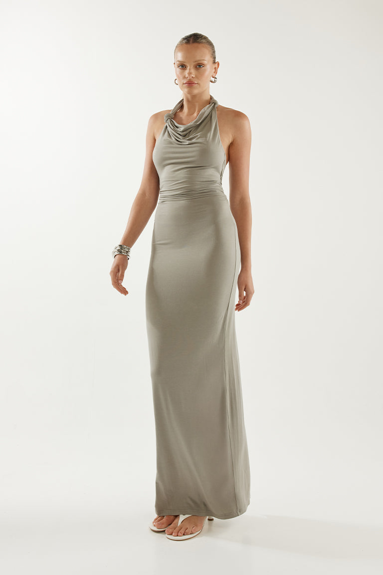 Clemence Maxi Dress | Steel
