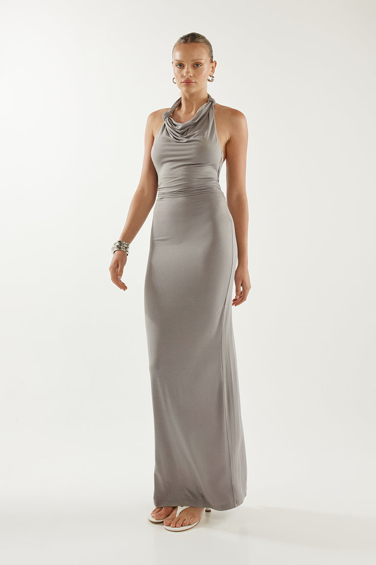 Clemence Maxi Dress | Steel