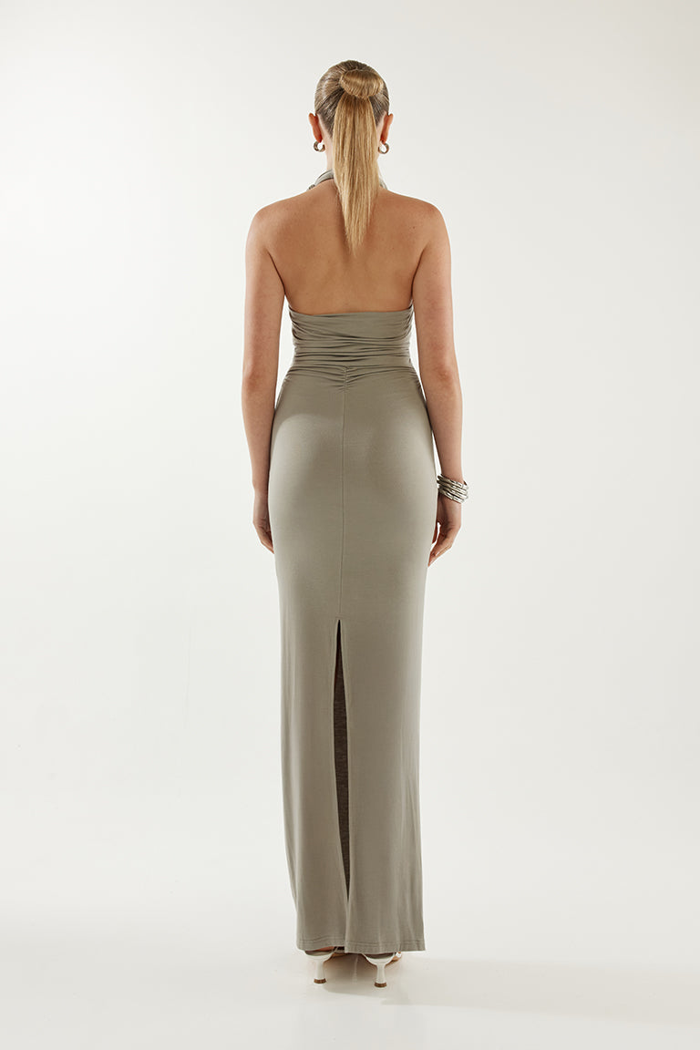 Clemence Maxi Dress | Steel