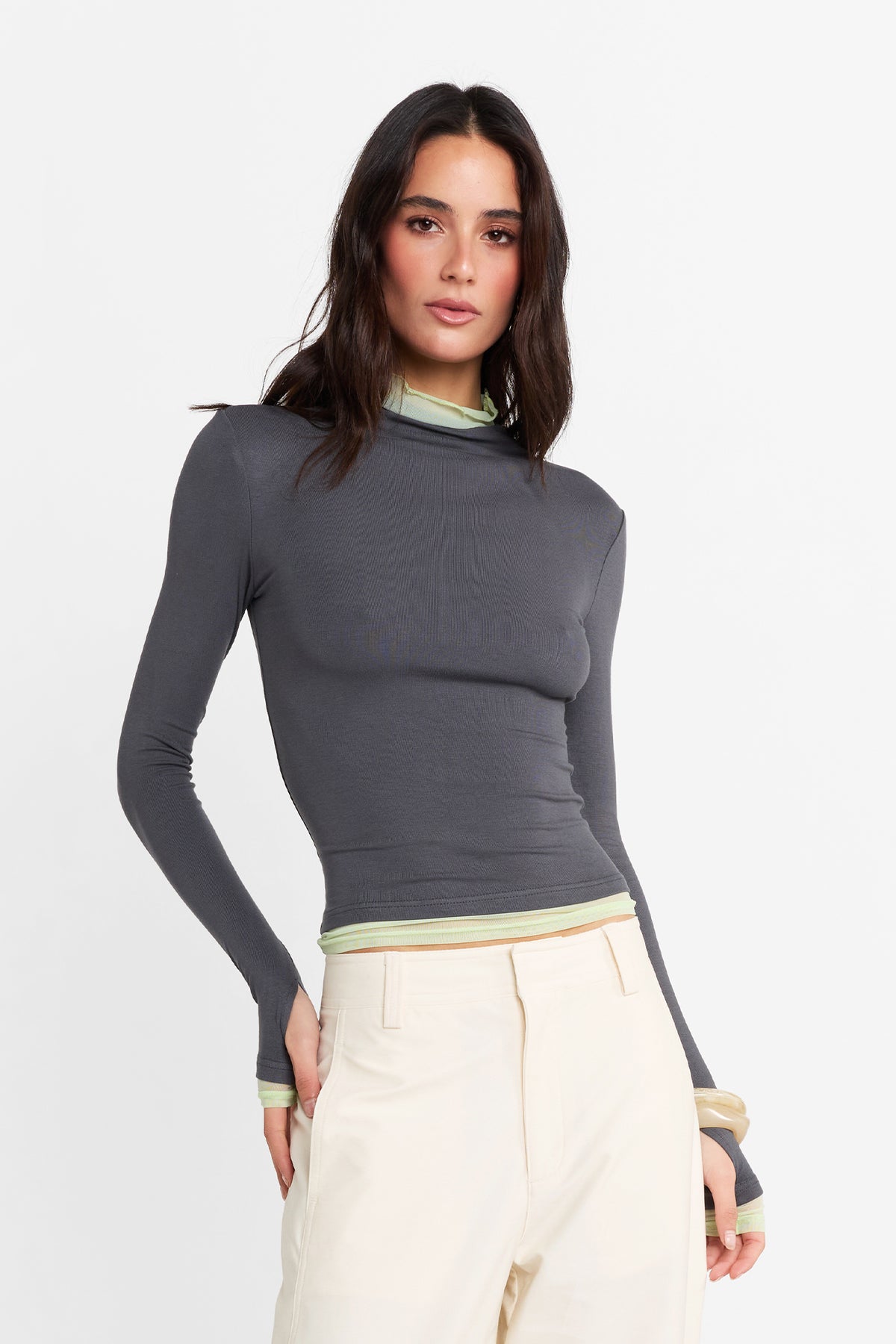 Dasha Top | Charcoal