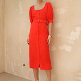 Darci Midi Dress | Red
