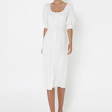 Darci Midi Dress | White