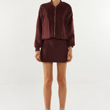 Deserae Jacket | Plum Suede