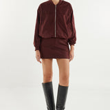 Deserae Jacket | Plum Suede