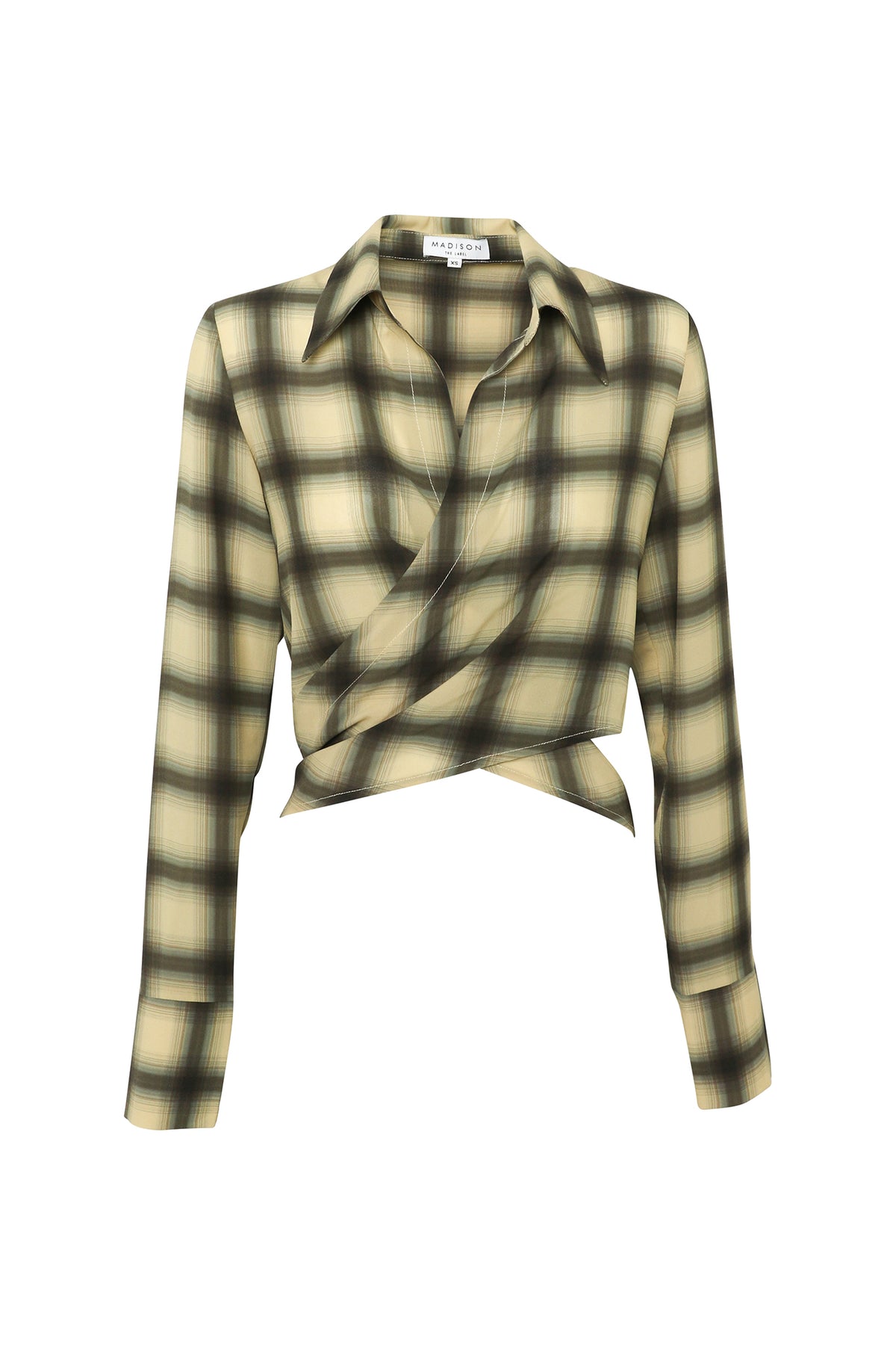 Eloise Wrap Shirt | Check