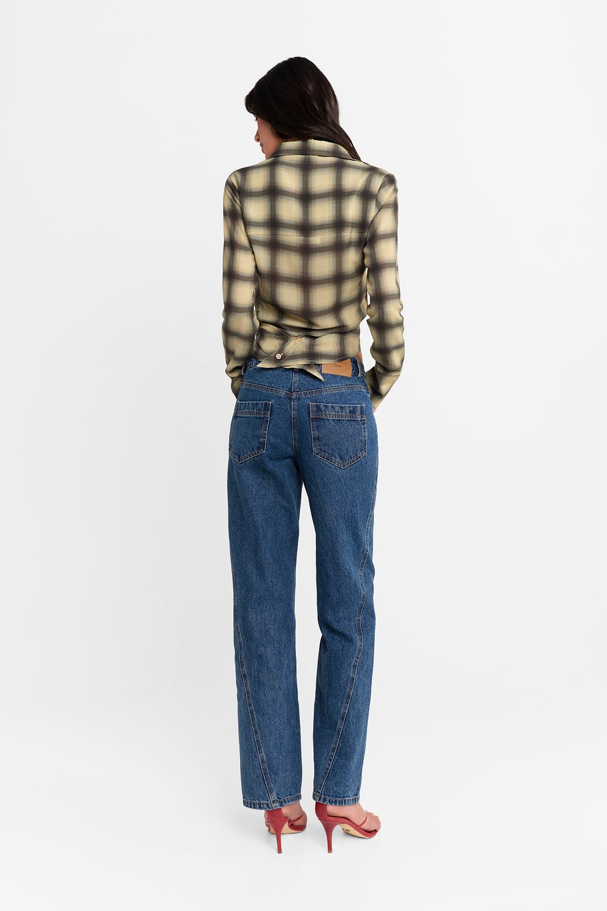 Eloise Wrap Shirt | Check