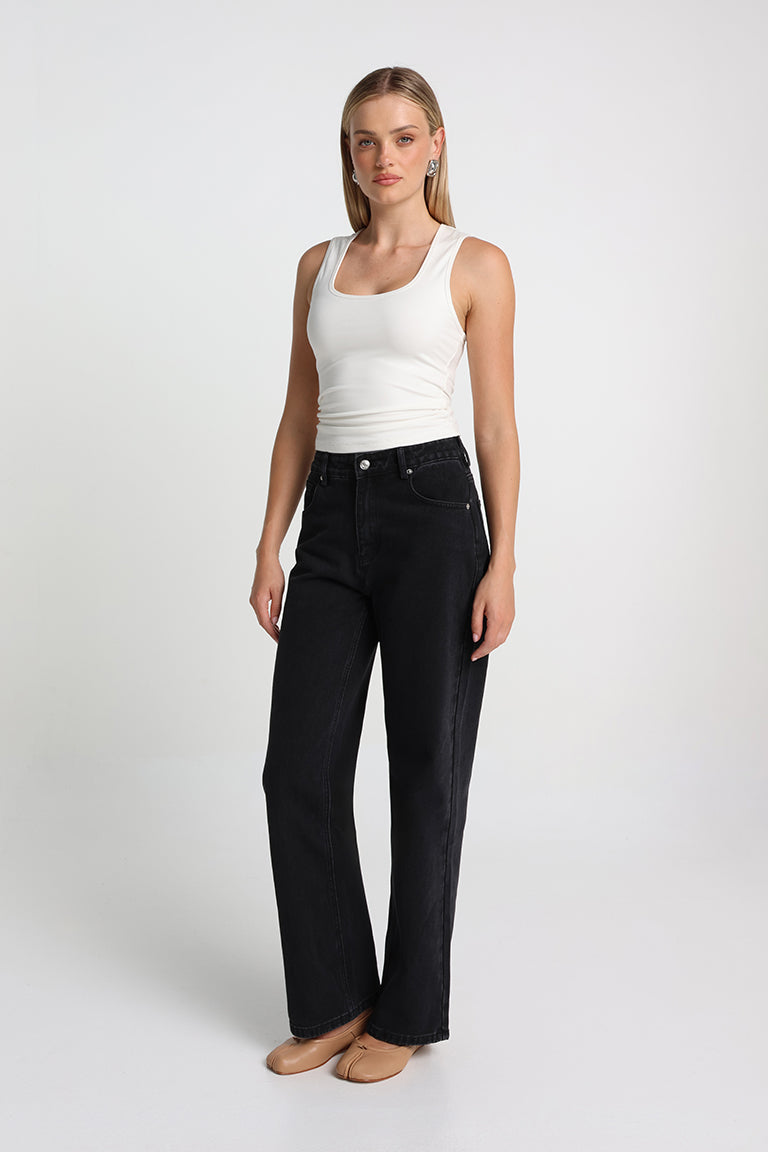 Elina Jeans | Black Denim