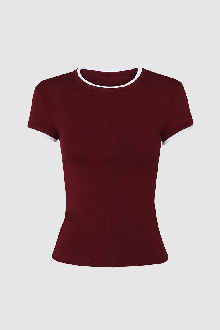 Elka Baby Tee | Shiraz/White