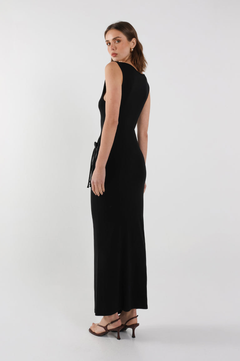 Evelina Maxi Dress | Black