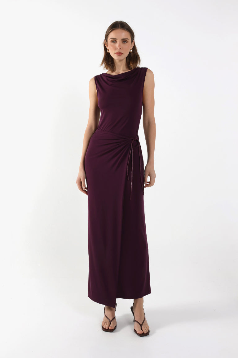 Evelina Maxi Dress | Plum