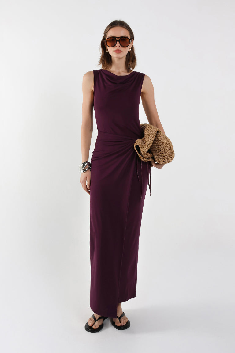 Evelina Maxi Dress | Plum