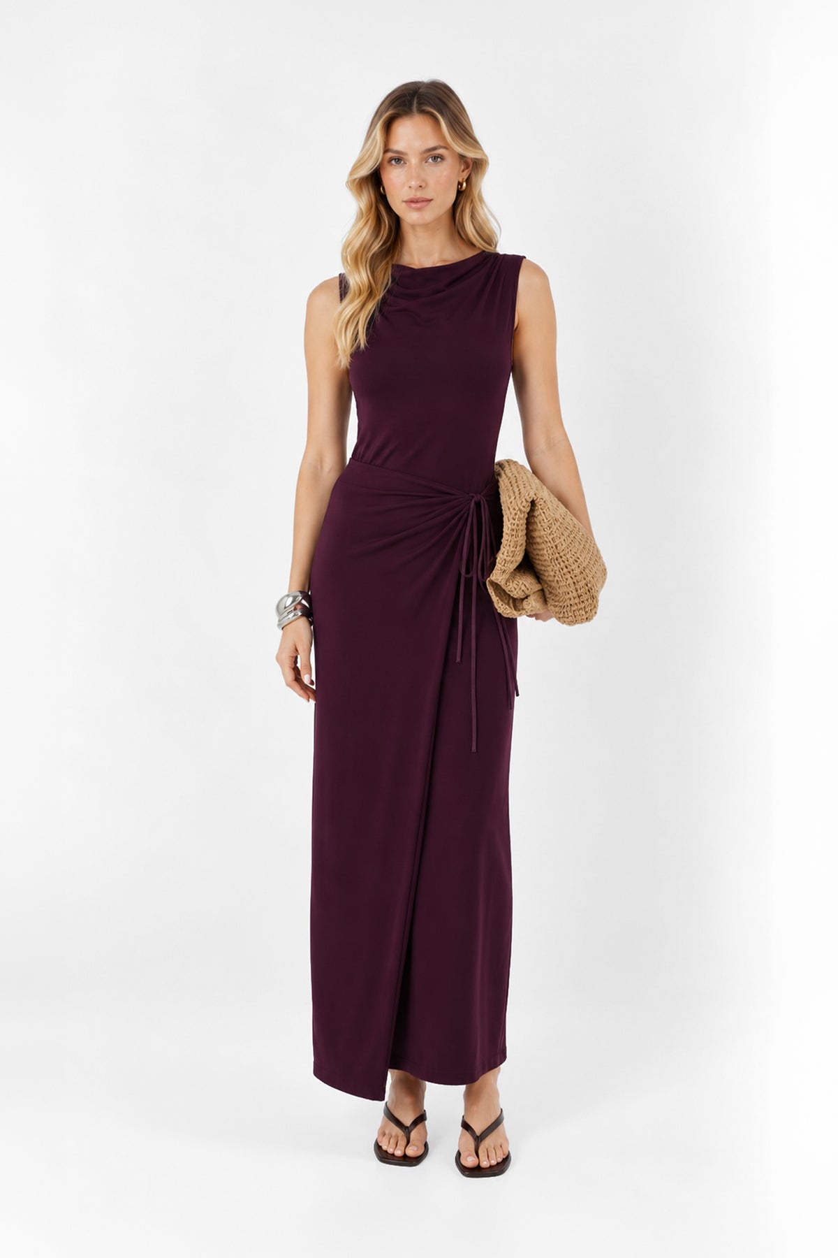 Evelina Maxi Dress | Plum