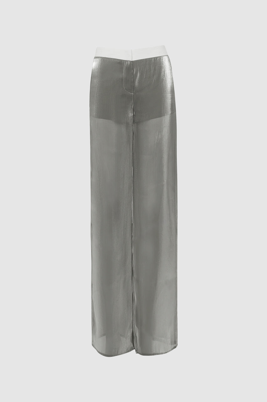 Ines Sheer Pants | Grey