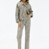 Jamie Denim Jacket | Leopard