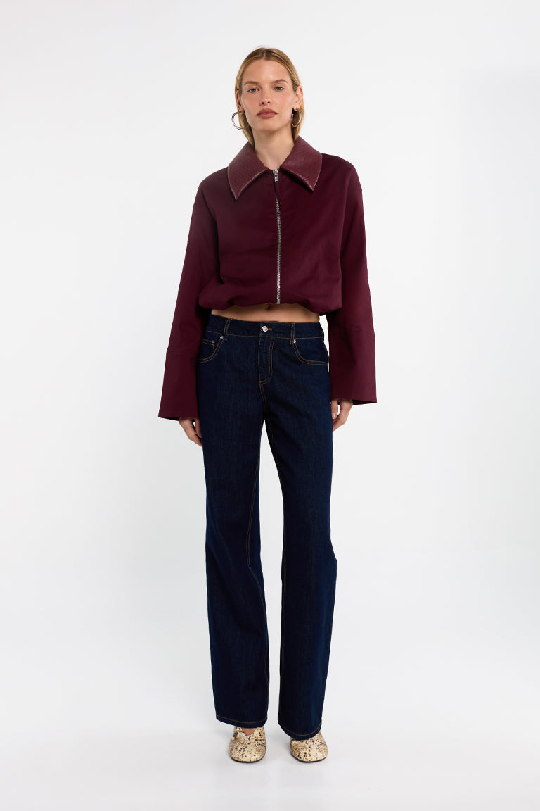 Jayda Jacket | Burgundy